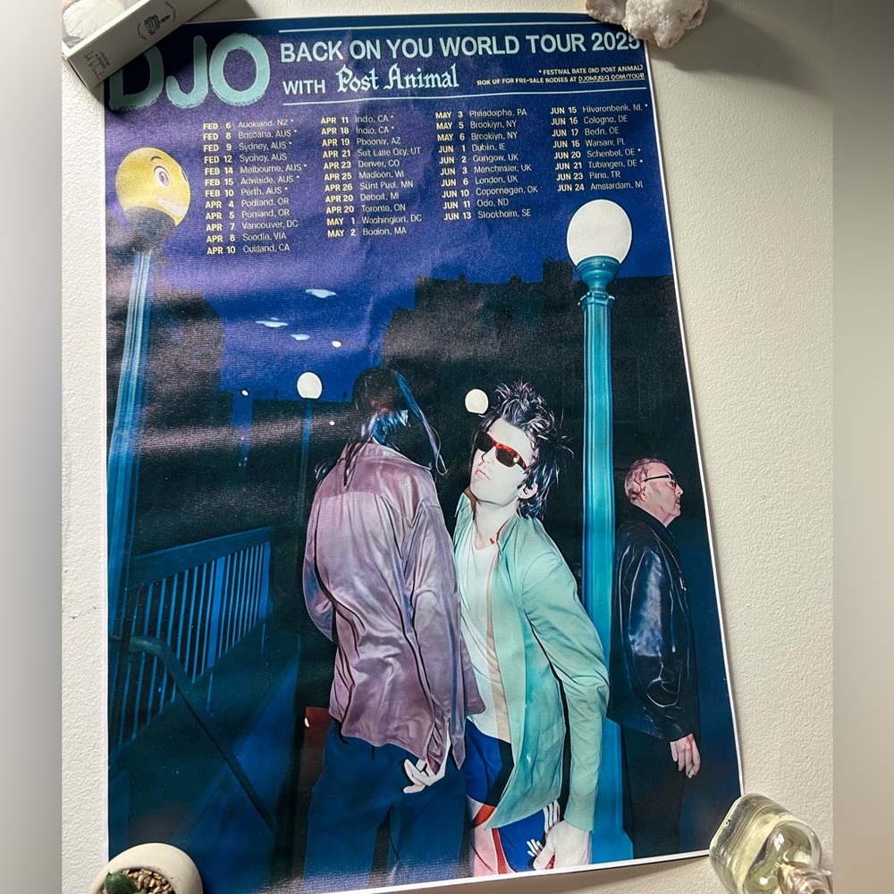 DJO Back on Tour 2025 Poster
